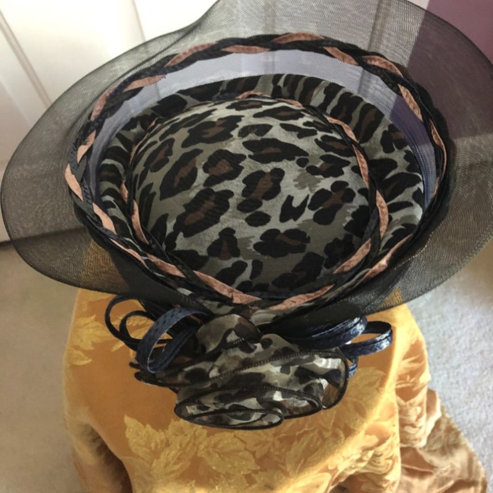 Multi Color Blue With Cooper Overlay Ladies Hat